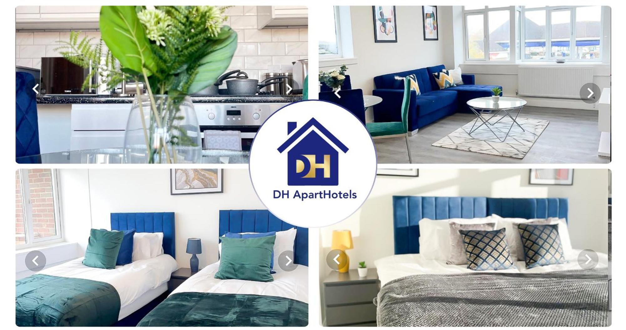2 Bedroom Apartment - Flitwick - Contractor Friendly - Tourist Ready - Full Kitchen - Wifi - Smart Tv - Sofa Bed - Free Parking - Ideal For Short Or Long Stays 외부 사진